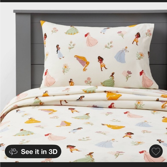 Twin Princess Characters Kids' Sheet Set - The Disney Collection by Pillowfort - Picture 1 of 5